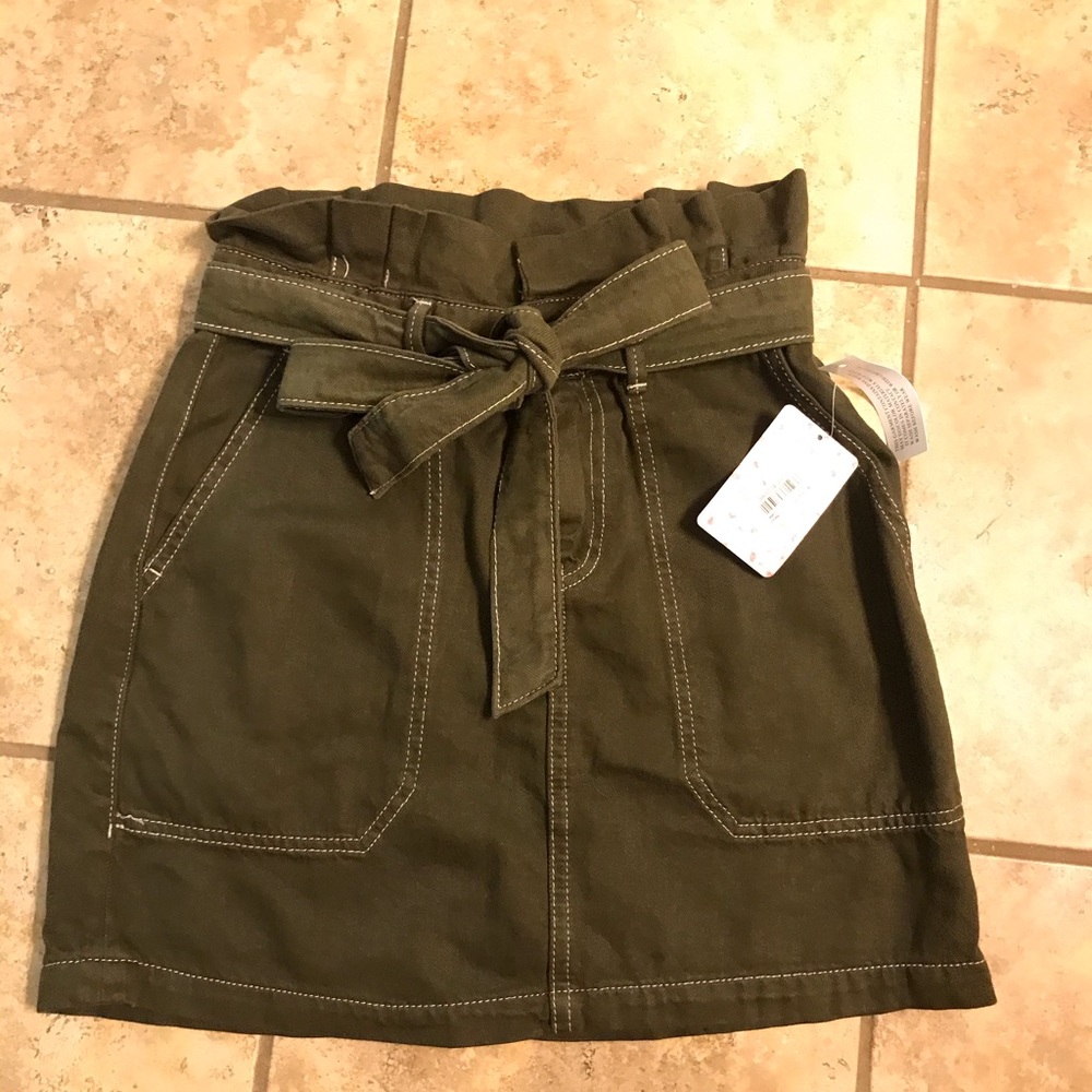 NWT Free people green skirt